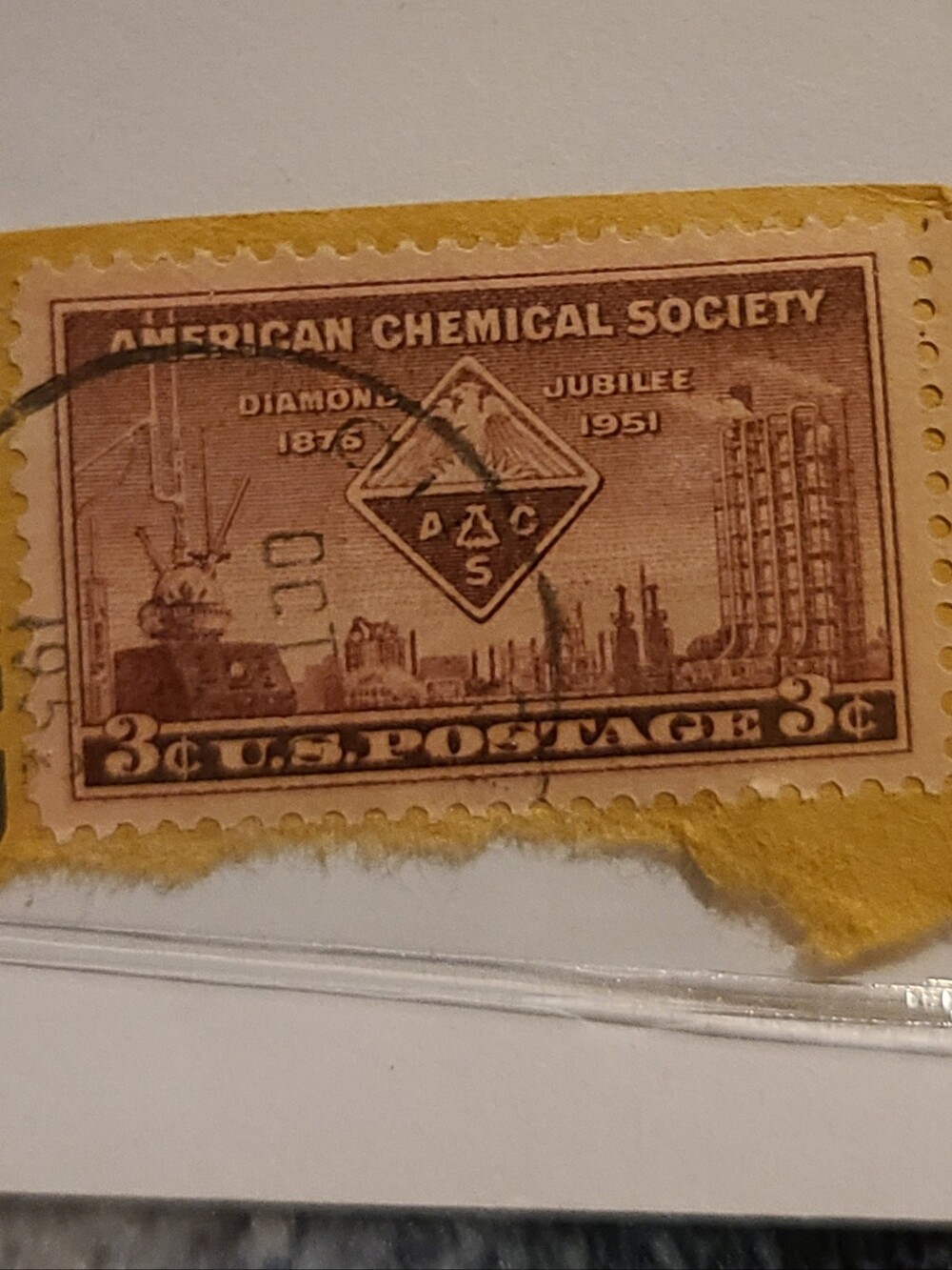 Vintage American Chemical Society Stamp Collectible Stamp